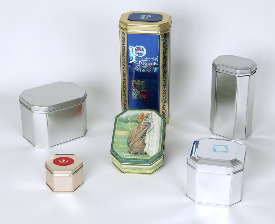 Decorative Tin Containers for California